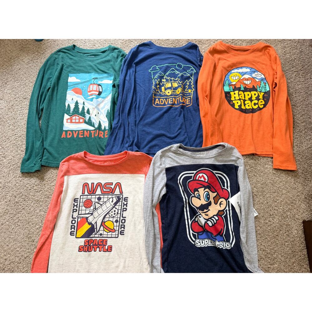 Assorted Jumping Beans Boys Size 12 Long Sleeve Shirt Lot - Picture 3 of 5